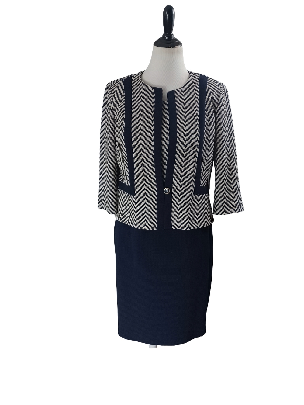 DANNY AND NICOLE 2 PIECE SET JACKET/DRESS SIZE 16P
